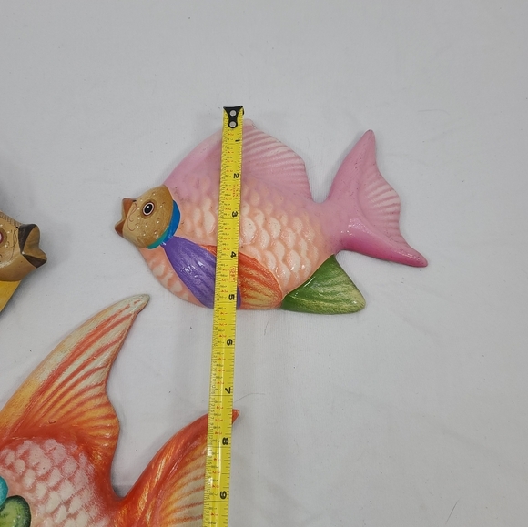 Vintage estate hand painted Pottery tropical bird set of 3 - Picture 6 of 7